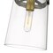 Z-Lite Callista 1 Light Mini Pendant, Rubbed Brass & Clear 3032MP-RB - alternate 4